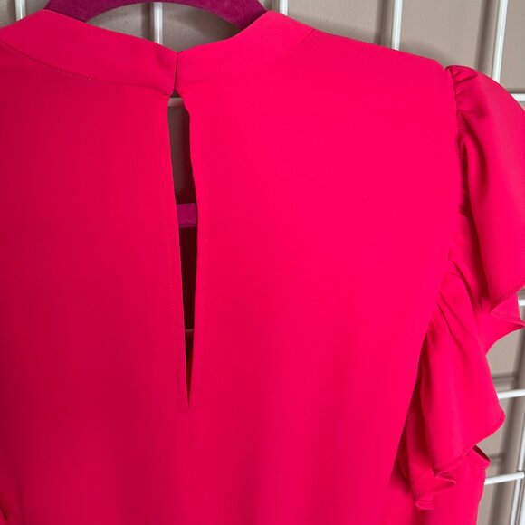 Amanda Uprichard Lela Romper, Hot Pink, Size L, Like New - Picture 13 of 15